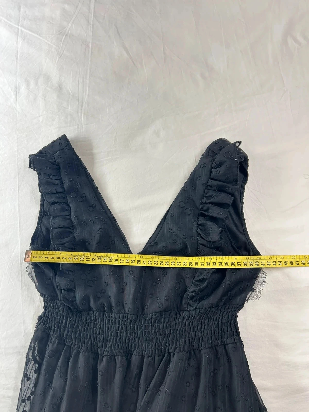 Petite robe noire courte vintage amo & roma 100% viscose – photo 9